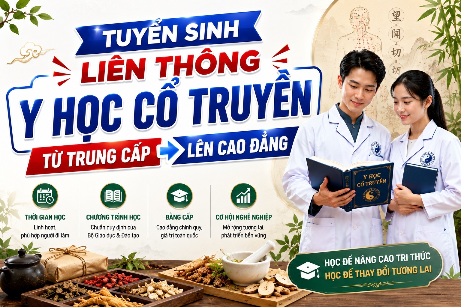 Lien Thong Trung Cap Len Cao Dang Y Hoc Co Truyen